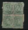 137(x4) Op Fragment Met Telegraafstempel  LESSINES / LESSEN - 1915-1920 Alberto I