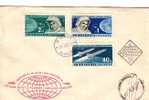 1962  SPACE  VOSTOK 3+4   3v.- FDC   BULGARIA  / Bulgarie - Europe