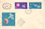 1963  SPACE - MARS 1  2 V.- FDC   BULGARIA  /  Bulgarie - Europe