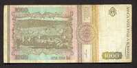 ROUMANIE / ROUMANIA - 2 X 1000 LEI 1991 - Rumania