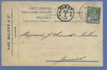 110 Op Kaart Met Firma-perforatie (Perfin / Perfore) " A B  & C " Van Aug. Bulcke & C° Te Anvers - 1909-34