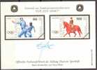 RARE épreuve/projet De Timbres Allemand 1992. Jeux Olympiques De Barcelone 1992. Escrime, Equitation FENCING HORSING - Fencing