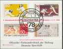 Projet De Timbres Allemand 1978. Escrime, Fencing. Tampon Premier Jour. - Fencing