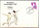 FDC Corée Du Sud. Jeux Olympiques Séoul 1988. Escrime, Fencing. - Esgrima