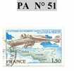 Timbre De France PA N° 51 - 1960-.... Afgestempeld