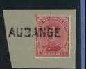 138 Op Fragment Met Naamstempel  AUBANGE (noodstempel) - 1915-1920 Albert I.