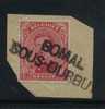 138 Op Fragment Met Naamstempel  BOMAL / SOUS-DURBUY (noodstempel) - 1915-1920 Alberto I