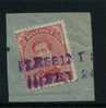 138 Op Fragment Met Naamstempel  LESSINES Met Datum (violet) (noodstempel) - 1915-1920 Albert I.