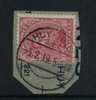 138 Op Fragment Met Duitse Brugstempel  HUY-HOEI (noodstempel) - 1915-1920 Albert I