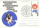 POLAND  "BASKETBALL- 1978 " Post Card - Pallacanestro
