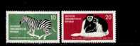 Allemagne Orientale 1961 - Yv.nos. 538/9 Neufs** - Chimpansees