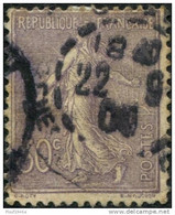 Pays : 189,03 (France : 3e République)  Yvert Et Tellier N° :  133 (o) - 1903-60 Semeuse Lignée