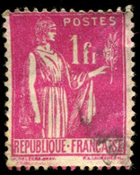 Pays : 189,03 (France : 3e République)  Yvert Et Tellier N° :  369 (o) - 1932-39 Vrede