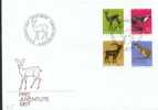 FDC Zwitserland (lot515) - Animalez De Caza