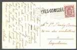 479 Op Postkaart Met Naamstempel  YVES-GOMEZEE - Linear Postmarks