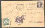 337 Op Postkaart, Stempel ANTWERPEN Op 16/09/33  , Met TX 33+34 Met Cirkelstempel MICHEROUX - 1932 Ceres Und Mercure