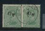 137 (2) Met Naamstempel  ATH  (noodstempel) - 1915-1920 Albert I.