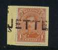 135 Op Fragment  Met Naamstempel  JETTE   (noodstempel) - 1915-1920 Alberto I