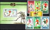 MONGOLIA  FOOTBALL WF-1986  7 Val.+S/S - MNH - 1986 – Mexiko