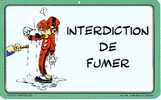 Affiche De Porte - SPIROU - INTERDICTION DE FUMER - Autres & Non Classés