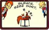 Affiche De Porte - SPIROU - SILENCE BEBE DORT - Andere & Zonder Classificatie