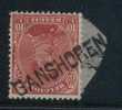 138 Op Fragment Met Naamstempel  GANSHOREN (noodstempel) - 1915-1920 Albert I