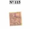 Timbre De France Type Mouchon N° 115 - 1900-02 Mouchon