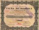 RARE : STE FRANCAISE DES FILMS METROPOLE - Kino & Theater