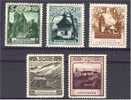 LIECHTENSTEIN, 5 STAMPS ISSUE 1930 NEVER HINGED! - Unused Stamps