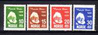 NORVEGE - 128/131 Obl (131 Pli) Cote 14 Euros Depart à 10% - Used Stamps