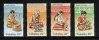 TOKELAU 1982 HANDICRAFTS SET OF 4 NHM - Tokelau