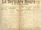 La Dernière Heure Et La Petite Feuille N°8, 2/12/1918 Albert Devèze Ersatz Foch Verviers Herve Spa Schaerbeek Neufbois - Documents Historiques
