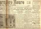 La Dernière Heure La Petite Feuille 25/12/1918 Prusse Schaerbeek Anvers La Louvi!re Roulers Fiume Anderlecht Beerschot - Historical Documents