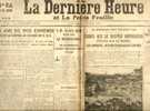 La Dernière Heure Et La Petite Feuille - N°24 Du 24/1/1919 De Waele Portugal Tram Willem Geets Football Brabant - Documents Historiques