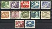 SWEDEN - 300 YEARS SWEDISH POST 1936 - SET HINGED * - Ungebraucht