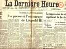 La Dernière Heure, 31/10/1946 Léopold III Mons Sanna Lucia Bois-d'Haine Morlanwelz Charleroi Houffalize Stanley Matthews - Documents Historiques