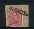 138 Op Fragment Met Naamstempel  SOIGNIES   (noodstempel) - 1915-1920 Alberto I