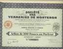 SOCIETE DES VERRERIES DE MONTENON - Industry