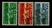 SUISSE POSTE AERIENNE Nº 16 A 18 Obl. - Used Stamps