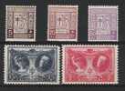 Belgie OCB 240 / 244 (*) - Unused Stamps