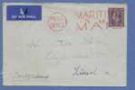 214 Op Brief Met Stempel POST OFFICE   / MARITIME MAIL + Strookje BY AIR MAIL Naar Zurich (Zw.) - Postmark Collection