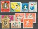 Lot De 10 Timbres Sur La Thématique Escrime. Timbres Oblitérés. - Scherma