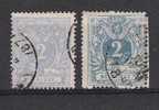 Belgie OCB  27 & 27b Pruisisch Blauw (0) - 1869-1888 Lion Couché