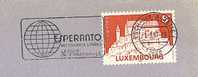 Luxembourg Flamme Esperanto 1983 Sur Lettre Entière. - Esperanto