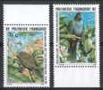 Timbres De La Polynésie Française 2 Tp ** Thema Oiseaux Superbe - Autres & Non Classés