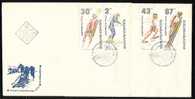 BULGARIA / BULGARIE - 1991 - Ol.Games - Albertville´92 - 2 FDC - Hiver 1992: Albertville