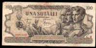 Romania RARE Billete De UNA SUTA LEI 5 Decembrie 1947 G. - Rumania