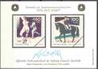 RARE épreuve/projet De Timbres Allemand 1992. Jeux Olympiques De Barcelone 1992. Escrime, Equitation HORSING FENCING. - Scherma