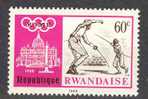 République Rwandaise. Jeux Olympiques Rome 1960. Escrime. - Scherma