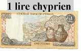 Billet De Chypre 1 Lire Chyprien 2001 - Chipre